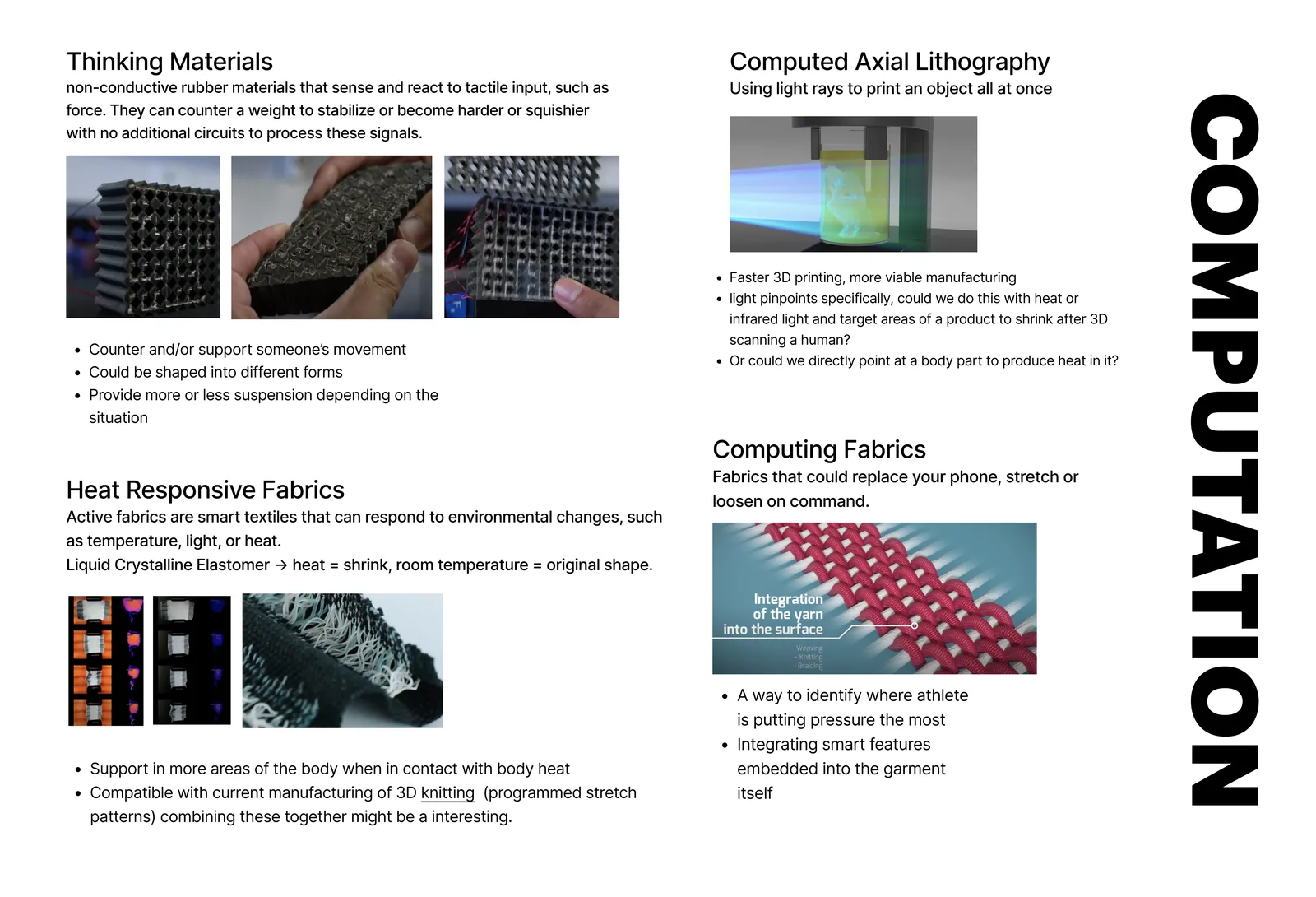 A picture of the ideation board from WGSN website related to computation